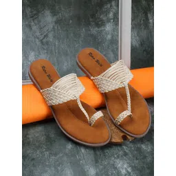 Retro Walk Textured One Toe Flats-picture-26