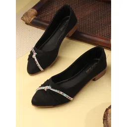 Retro Walk Women Embellished Mules Flats-picture-41