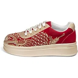 rettrose The Sorelle Luxury Crimson Crown Embellished Trainer-picture-16