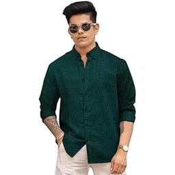 revah Men's Printed Slim Fit Shirt | Stylish Cotton Blend Full Sleeve Shirt for Office, Casual-picture-43