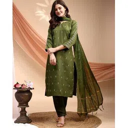 revangi Women Embroidered Straight Kurta Suit Sets-picture-31