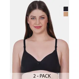 Reveira Pack Of 2 Medium Coverage Lightly Padded Balconette Bras With All Day Comfort-picture-39