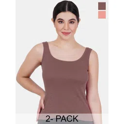 Reveira Pack Of 2 Non Padded Camisoles-picture-37