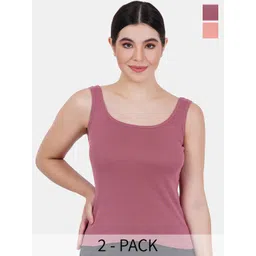 Reveira Pack Of 2 Non Padded Camisoles-picture-38