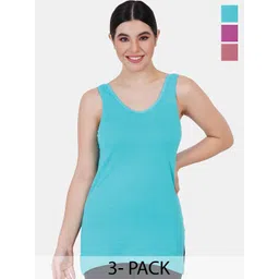 Reveira Pack Of 3 Assorted Camisoles-picture-19