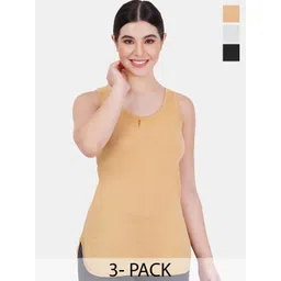 Reveira Pack Of 3 Assorted Camisoles-picture-28