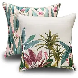 Reversible Cushion Cover 16 inch x 16 inch with Invisible Zipper - Premium Stitched Sofa Cushion Cover Set of 2-picture-27