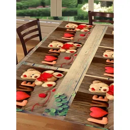 REVEXO 6 Pieces Red & Beige Printed Table Placemats-picture-25