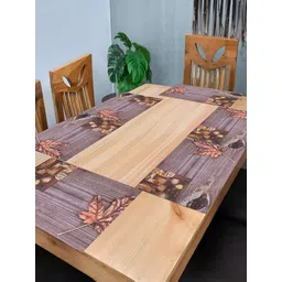 REVEXO Beige & Brown 6 Pieces Printed Table Placemat-picture-16