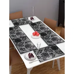 REVEXO Black & White 6 Pieces Printed Anti-Slip Table Placemats-picture-13