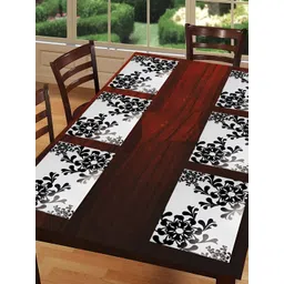 REVEXO Black & White 6 Pieces Printed Rectangular Table Placemats-picture-20