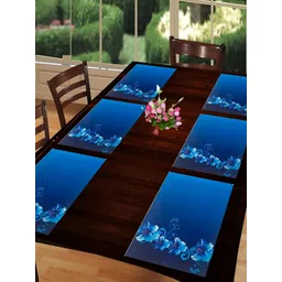 REVEXO Blue 6 Pieces Printed Table Placemats-picture-30
