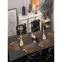 REVEXO Brown 6-pcs Printed Table Placemats-picture-34