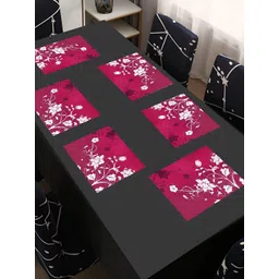 REVEXO Brown & Black 6 Pieces Printed Table Placemats-picture-31