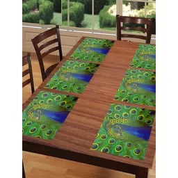 REVEXO Green 6 Pieces Printed Table Placemats-picture-26