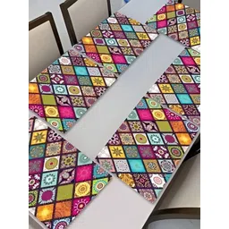 REVEXO Green & Pink 6 Pieces Printed Anti-Slip Table Placemats-picture-28