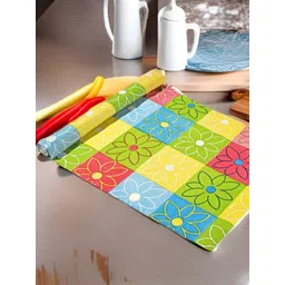 REVEXO Green & Yellow Printed Water-Resistant Shelf Liner-picture-42