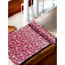 REVEXO Maroon & Grey Printed Water-Resistant Shelf Liner-picture-40