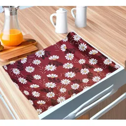 REVEXO Maroon And White Floral Printed Water-Resistant Organisers image 1