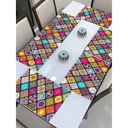 REVEXO Pink & Blue Printed Anti-Slip Table Placemats-picture-11