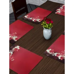 REVEXO Red 6-pcs Printed Table Placemats-picture-36