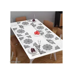 REVEXO White & Black 6 Pieces Printed Rectangular Table Placemats-picture-27