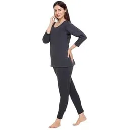 revexo Winter Wear Ladies/Women/Girl, Poly Cotton Thermal Set (Round Neck Upper/Top + Lower/Trouser) Set of 01-picture-25