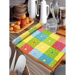 REVEXO Yellow & Green Printed Water-Resistant Shelf Liner Organisers-picture-32