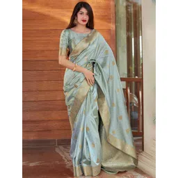revika Woven Design Zari Pure Silk Kanjeevaram Saree-picture-10