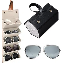 revinix Travel Sunglasses Organizer Case, Sunglass Travel Case for Multiple Pairs, Protective Storage for Eyewear (Multicolor)-picture-15