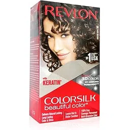 Revlon ColorSilk Permanent Hair Color For Women, Salon Perfect Hair Colour at Home with 100% Grey Coverage | Pro-Keratin & No Ammonia | Up to 8 Weeks of Colour | Shade - Dark Brown 3N (Pack of 1)-picture-27