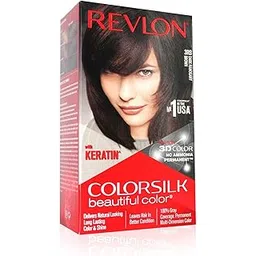 Revlon ColorSilk Permanent Hair Color For Women, Salon Perfect Hair Colour at Home with 100% Grey Coverage | Pro-Keratin & No Ammonia | Up to 8 Weeks of Colour | Shade - Mahogany Brown 3RB (Pack of 1)-picture-28
