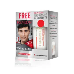 Revlon Men Set of Top Speed Hair Color - Natural Black 70M & Free Outrageous Conditioner-picture-27