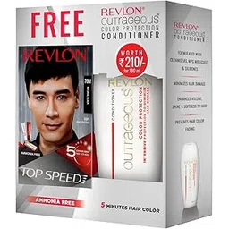 Revlon Top Speed Hair Color for Men Natural Black with Outrageous Conditioner 190ml | 100% Grey Coverage in 5 Minutes | Prevent Fading, add Volume, Softness & Shine to Hair-picture-25