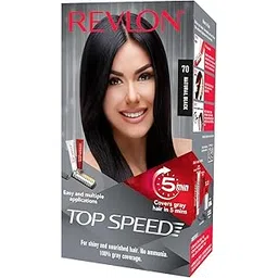 Revlon Top Speed Hair Color for Women Natural Black | Ginseng Root Extract and Mother of Pearl | 100% Grey Coverage in 5 Minutes | Ammonia Free, Easy Application and Intense Conditioning-picture-22