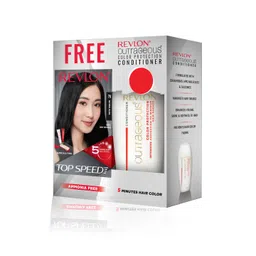 Revlon Top Speed Hair Color - Natural Black 70 with Outrageous Conditioner-picture-18