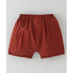 Revvo Junior Cotton Knit Brief with Text Print - Orange image 2