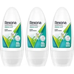 Rexona Fresh Lily Underarm Roll-On Deodorant for Women | Even Skin Tone | 48H Odour Protection | 50ML (Combo of 3)-picture-28