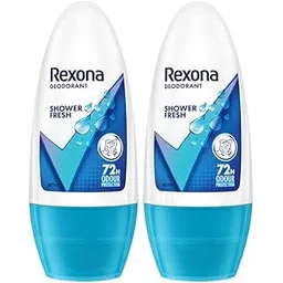 Rexona Shower Fresh Underarm Roll-On Deodorant for Women | 72H Odour Protections | 50ML (Combo Pack of 2)-picture-16