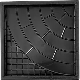 Reyal Round Brick Chequered Mould Paver Block Mould (Size : 12" x 12" Inch)(Make In India) DIY Paver Mould | For Outdoor Garden Road Paving Tiles-picture-17