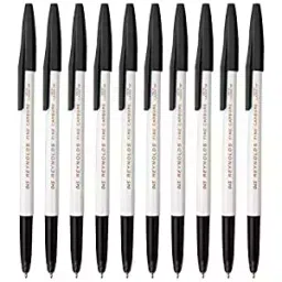 Reynolds 045 Fine Carbure Black Ballpen, Pack of 10-picture-19