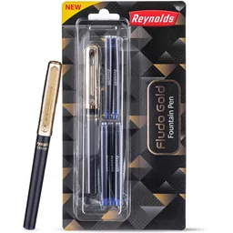 reynolds Trimax Gold Blue Roller Gel Pen-picture-28