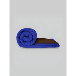 RF RELAXFEEL Blue & Brown Geometric Heavy Winter 233 GSM Double Bed Quilt-picture-24