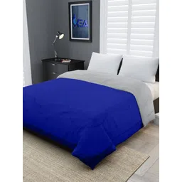 RF RELAXFEEL Blue & Grey Checked Heavy Winter 233 GSM Single Bed Quilt-picture-33