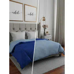 RF RELAXFEEL Blue Geometric Heavy Winter 233 GSM Double Bed Quilt image 4