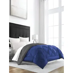 RF RELAXFEEL Grey & Blue Geometric Heavy Winter 233 GSM Double Bed Comforter-picture-28