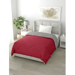 RF RELAXFEEL Maroon & Grey Heavy Winter 233 GSM Double Bed Quilt-picture-16