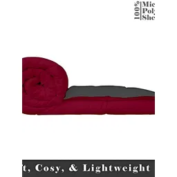 RF RELAXFEEL Maroon & Grey Heavy Winter 233 GSM Double Bed Quilt-picture-15