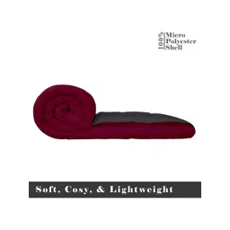 RF RELAXFEEL Maroon & Grey Heavy Winter 233 GSM Single Bed Quilt-picture-19