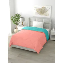 RF RELAXFEEL Pink & Sea Green Heavy Winter 233 GSM Double Bed Quilt-picture-28